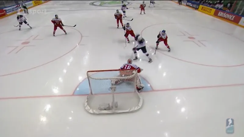 Gól v utkání Česko - USA: Matthews 1:1 (22. min.)