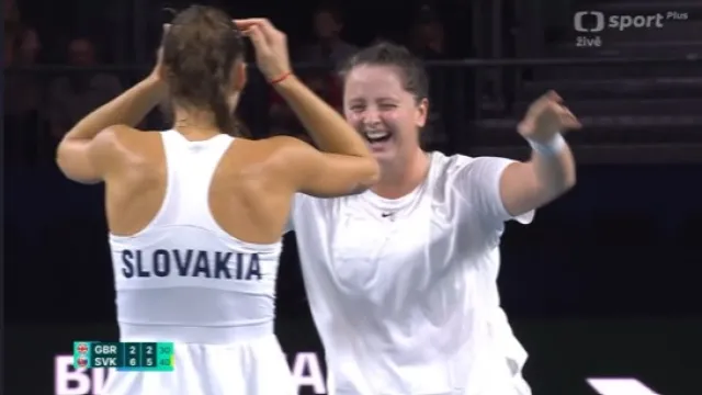 Závěr semifinále BJK Cupu Británie – Slovensko