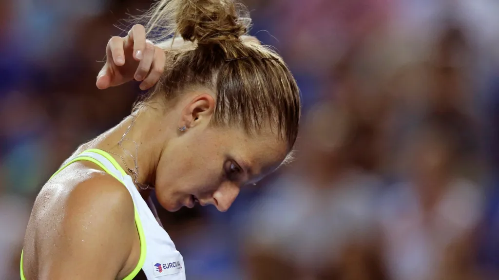 Zklamaná Karolína Plíšková