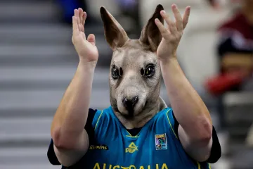 Fanoušek basketbalistů Austrálie