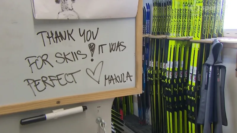 Poděkování Markéty Davidové v servisním kamionu