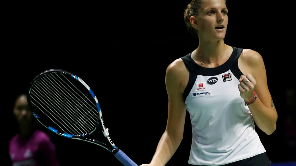 Slavící Karolína Plíšková