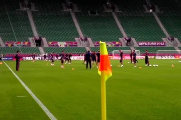 Rusové večer před zápasem s českým týmem