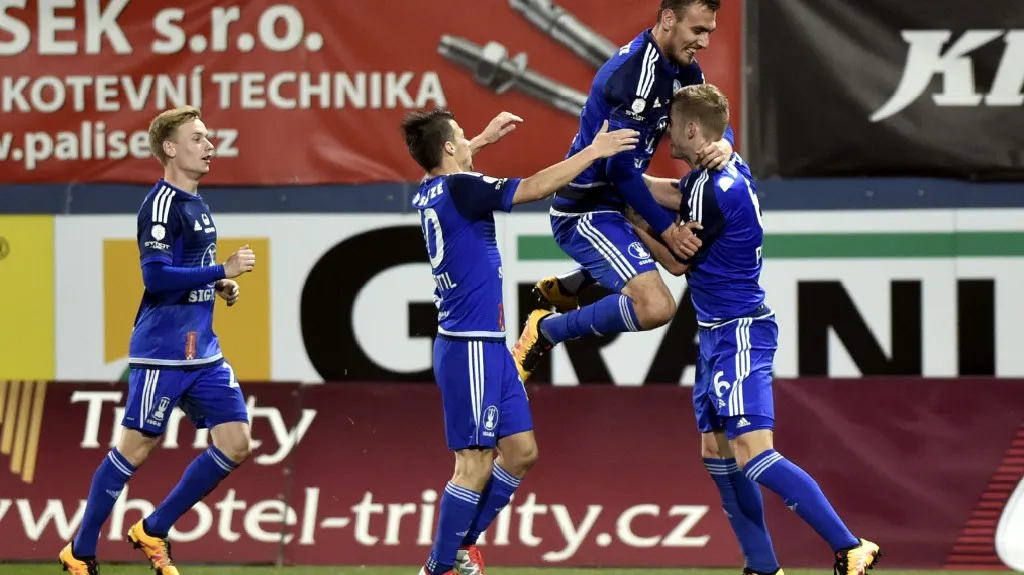 Radost fotbalistů Olomouce