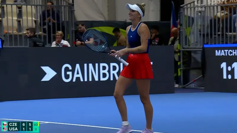 Závěr a ohlasy utkání Vondroušová – Keninová