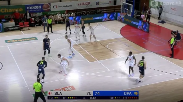 Závěr utkání Slavia Praha – Opava