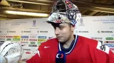 Reakce brankáře Pavelce po utkání s Dánskem