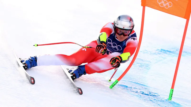 Marco Odermatt obhajuje zlato z obřího slalomu z Pekingu