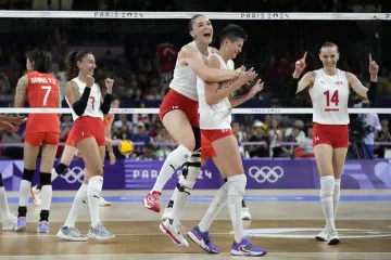 Radující se turecké volejbalistky