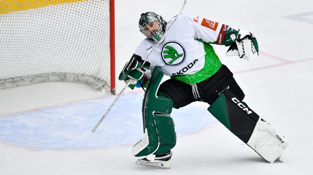 Brankář Mladé Boleslavi Filip Novotný