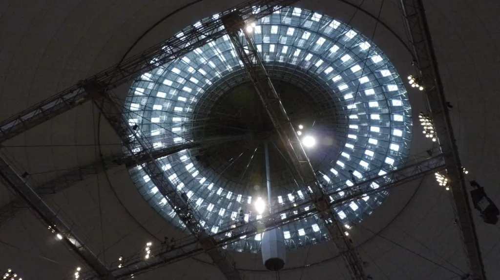 Strop Globen arény ve Stockholmu