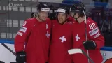Gól v utkání Lotyšsko - Švýcarsko: Weber - 0:3 (21. min.)