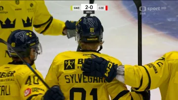 Gól v utkání Švédsko – Česko: Sylvegard – 2:0 (42. min.)