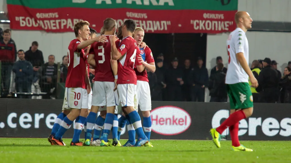 Radost českých fotbalistů