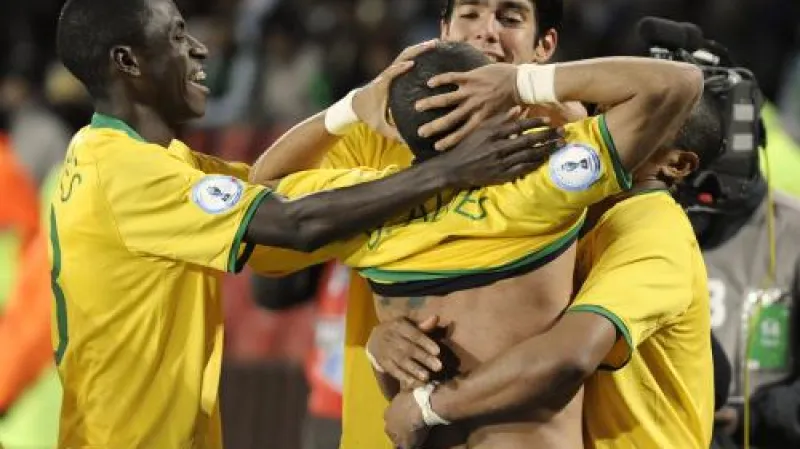 Radost brazilských fotbalistů