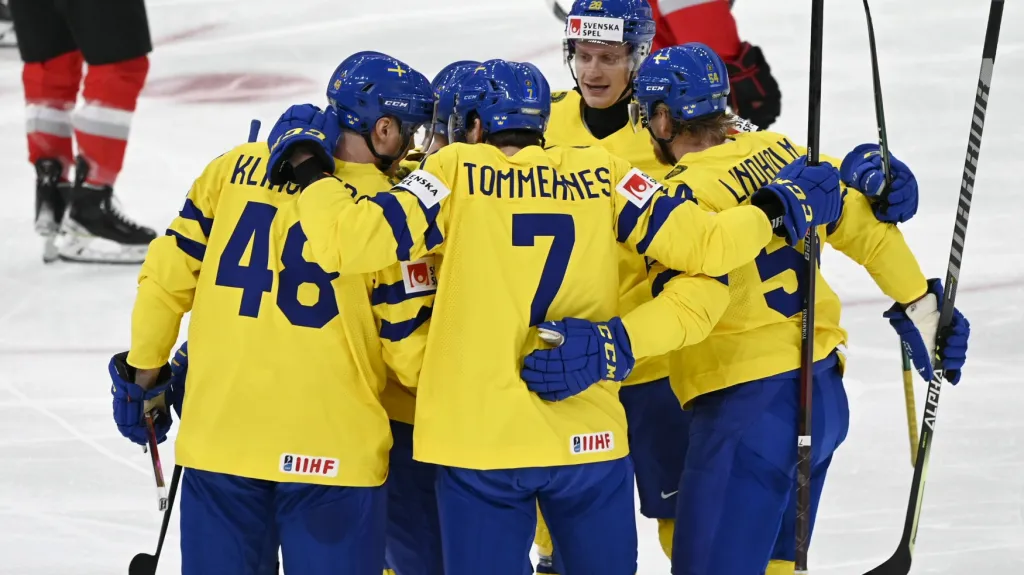 Radost švédských hokejistů