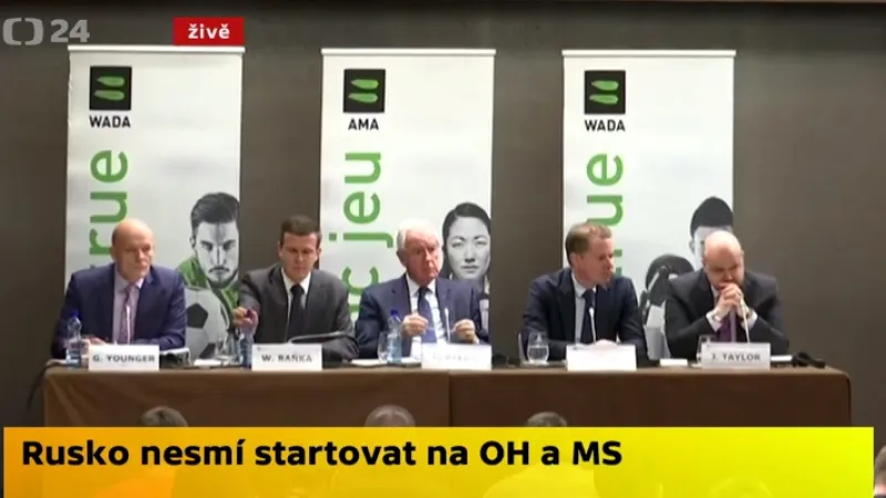 Tisková konference WADA: Rusku udělila čtyřletý trest