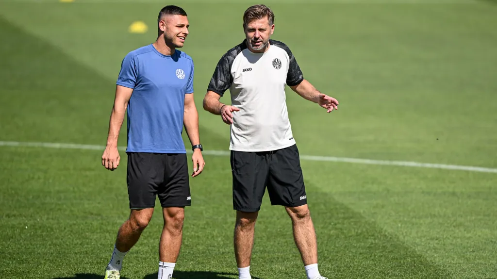 Jakub Kučera a trenér David Horejš