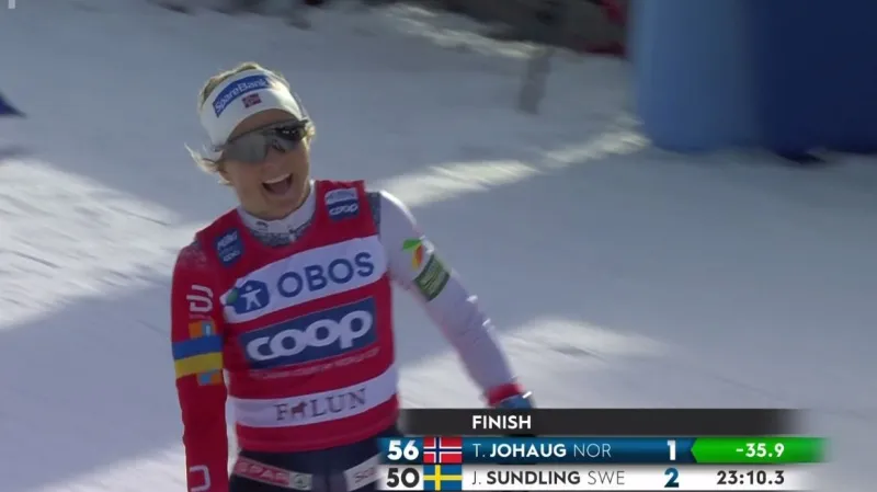 Johaugová uzavřela veleúspěšnou kariéru vítězstvím ve Falunu
