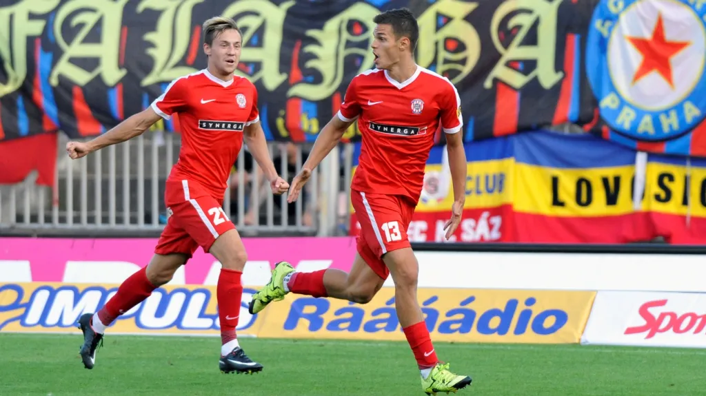 Slavící hráči Zbrojovky