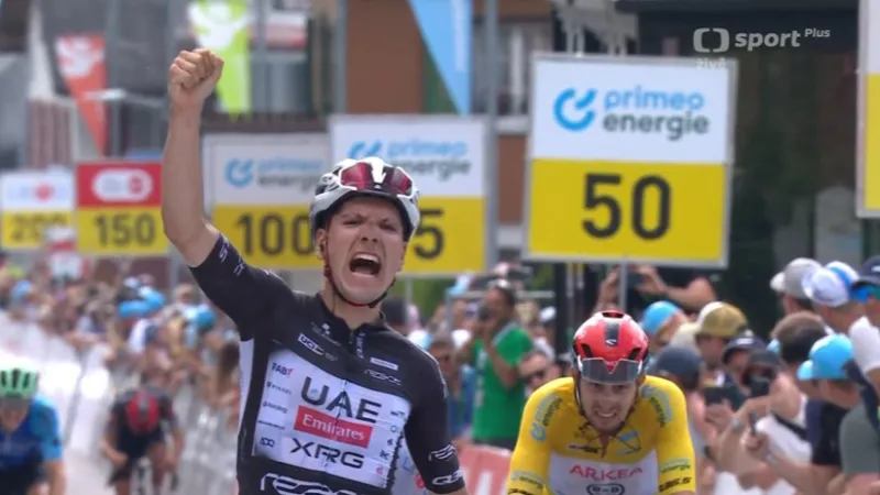 Dojezd sedmé etapy Tour de Suisse