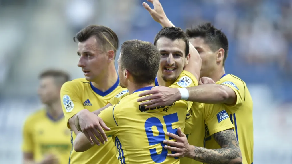 Radost fotbalistů Zlína