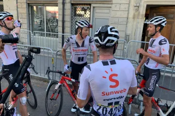 Závodníci z týmu Sunweb