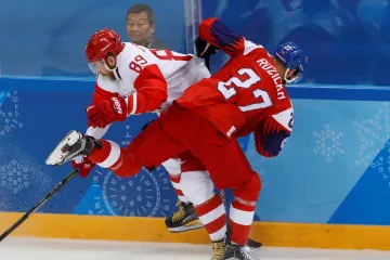 Martin Růžička v zápase proti Rusům