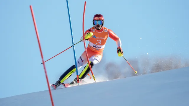 Závěr druhého kola slalomu v Hafjellu