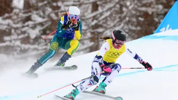 Osmifinálová jízda skikrosařky Cholenské s ohlasem