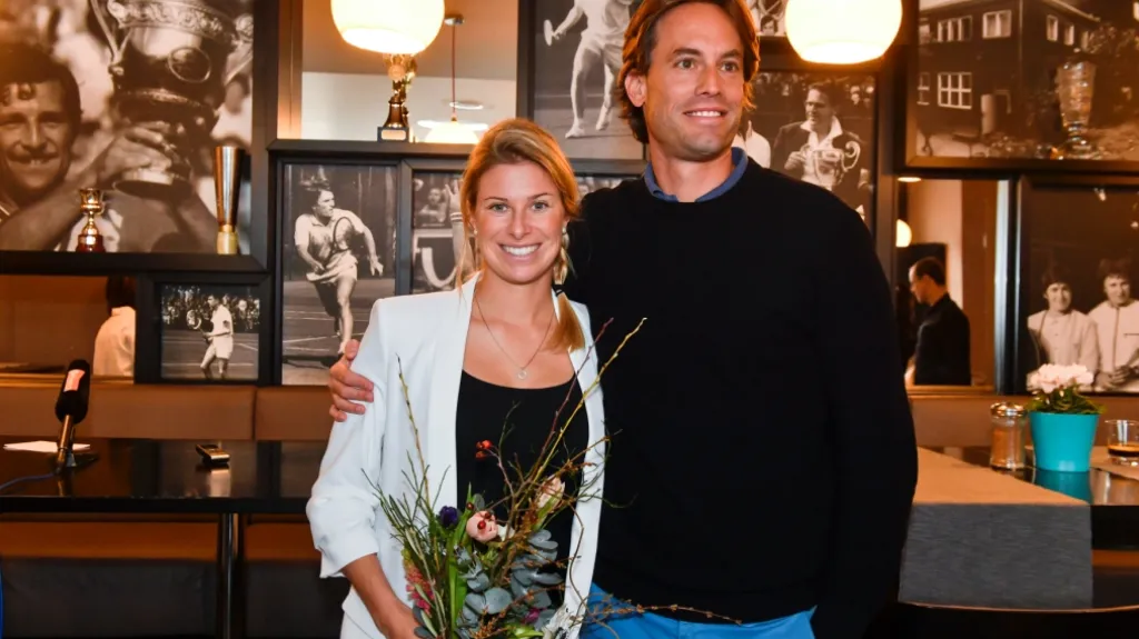 Andrea Sestini Hlaváčková se svým italským manželem Fabriziem Sestinim