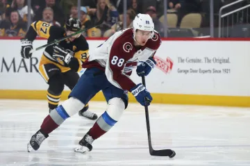 Martin Nečas v utkání s Pittsburghem