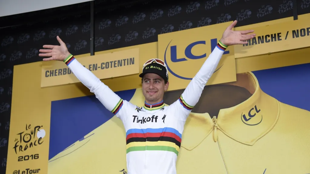 Slavící Peter Sagan