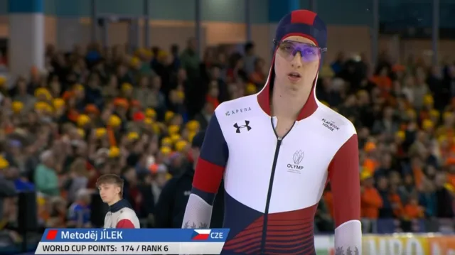 Jízda Metoděje Jílka na 5000 metrů