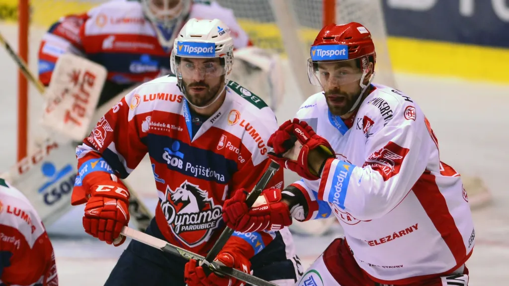 Utkání Pardubice - Třinec