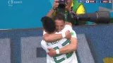 Gól v utkání Jižní Korea - Mexiko: Hernández - 0:2 (66. min.)