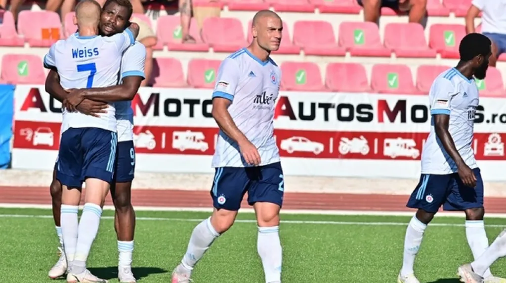 Radost fotbalistů Slovanu Bratislava