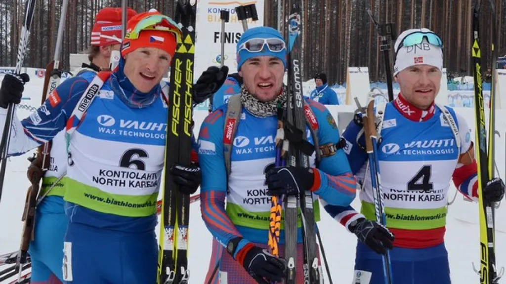 Moravec, Loginov a Bogetveit po stíhačce v Kontiolahti