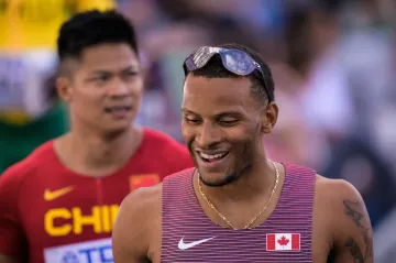 Kanadský sprinter Andre de Grasse