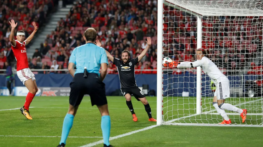 Utkání Benfica - Manchester United