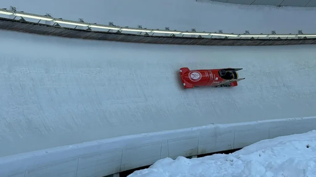 Ledové koryto v rakouském Iglsu