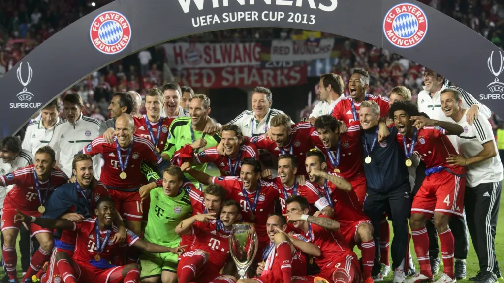 Slavící hráči Bayernu