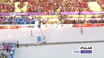 Závěr závodu na 30 km a totální norský triumf