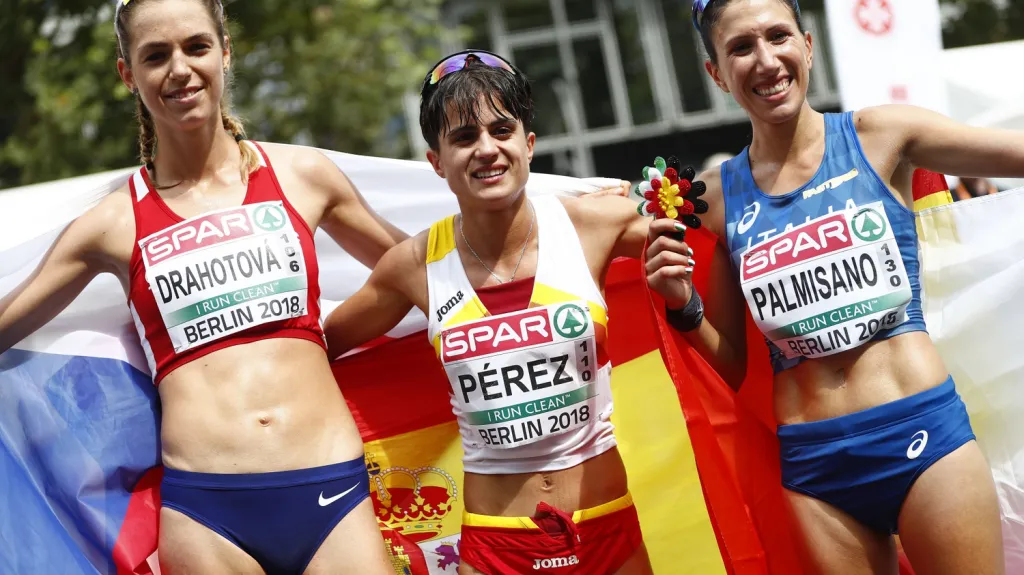 Nejlepší trio chodkyň z berlínského šampionátu