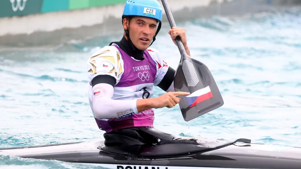 Singlkanoista Lukáš Rohan v Tokiu