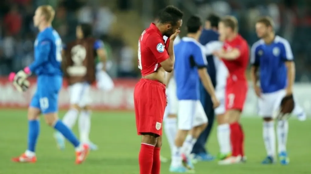 Zklamaný Nathan Redmond z výběru Anglie