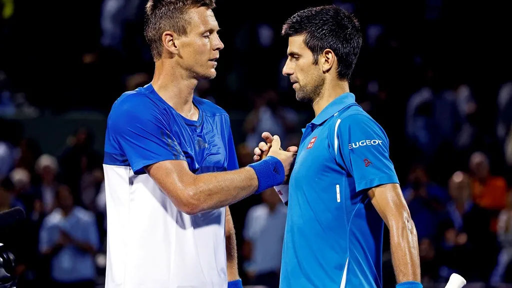 Tomáš Berdych a Novak Djokovič