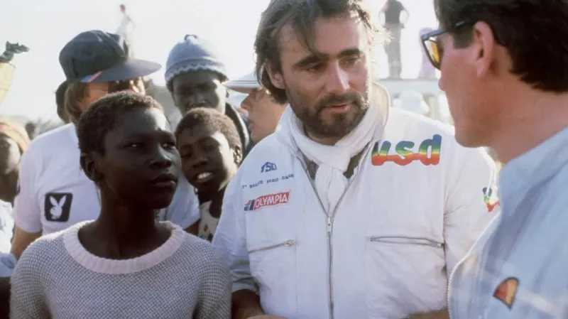 Thierry Sabine krátce před svou smrtí na Dakaru 1986