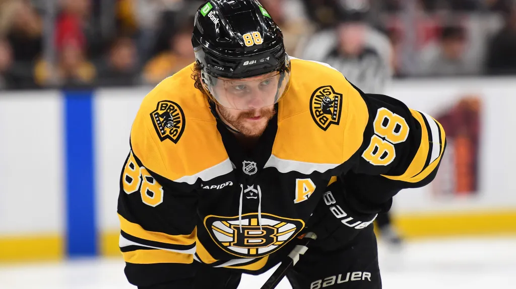 David Pastrňák v dresu Bostonu