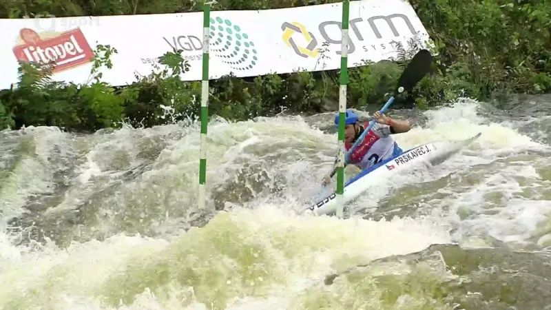 Vítězná jízda Prskavce a ohlasy na MČR ve vodním slalomu